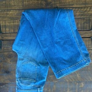 Spanx seamed front wide leg jean